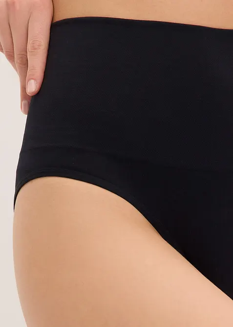 Slip senza cuciture con effetto modellante medio (pacco da 2), bonprix