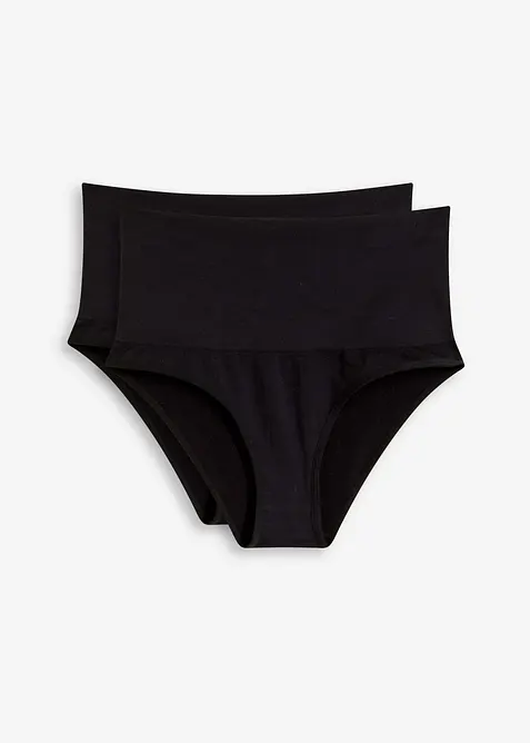 Slip senza cuciture con effetto modellante medio (pacco da 2), bonprix