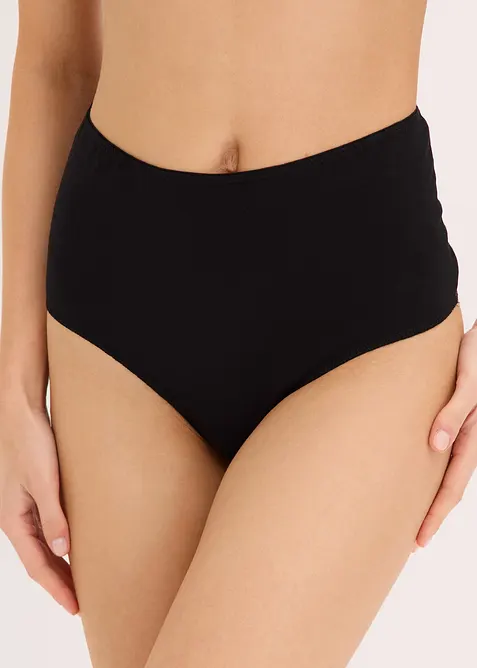Perizoma a vita alta con cotone morbido (pacco da 4), bonprix