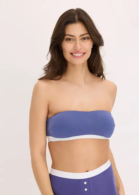 Reggiseno a fascia con cotone biologico (pacco da 2), bonprix