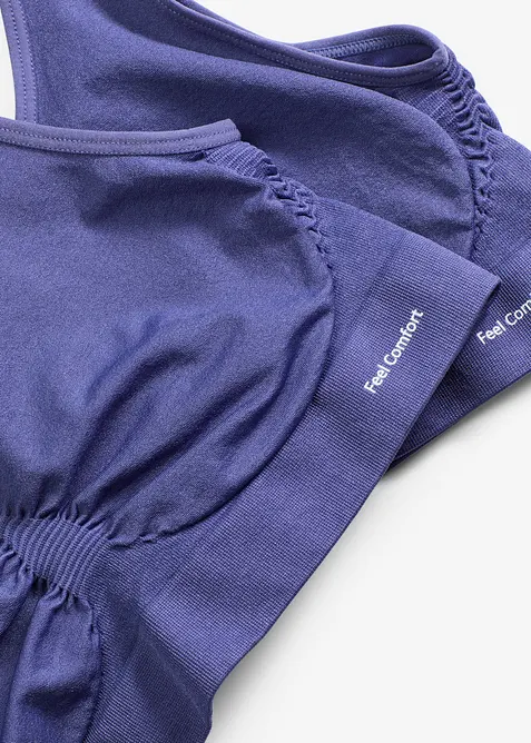 Reggiseno bustier senza cuciture Feel Comfort (pacco da 2), bonprix