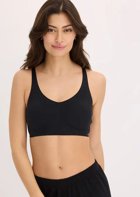 Reggiseno imbottito laser cut Feel Comfort senza ferretto con coppe in gel, bonprix