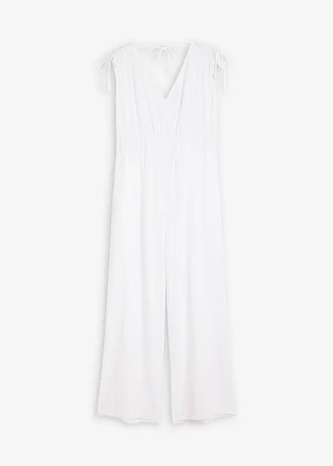 Tuta elegante in crêpe operato, bonprix