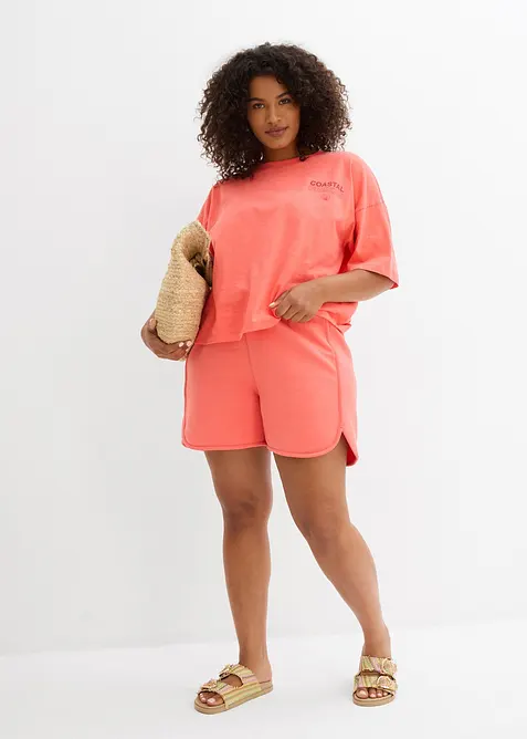 Shorts in felpa di puro cotone biologico, bonprix