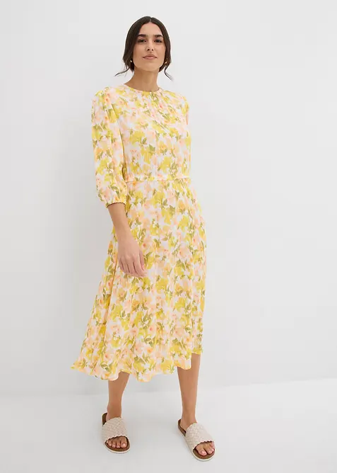 Abito in crinkle operato, bonprix