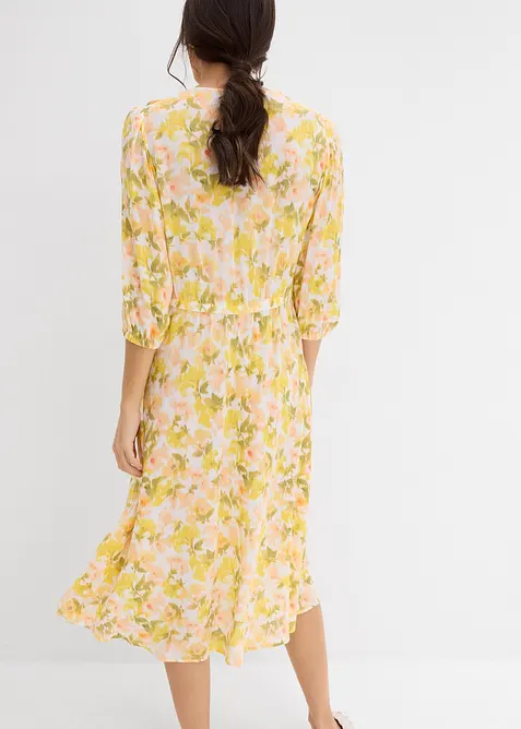 Abito in crinkle operato, bonprix