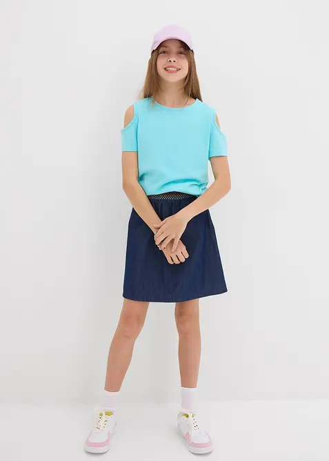 Maglia con cut-out in puro cotone biologico, bonprix