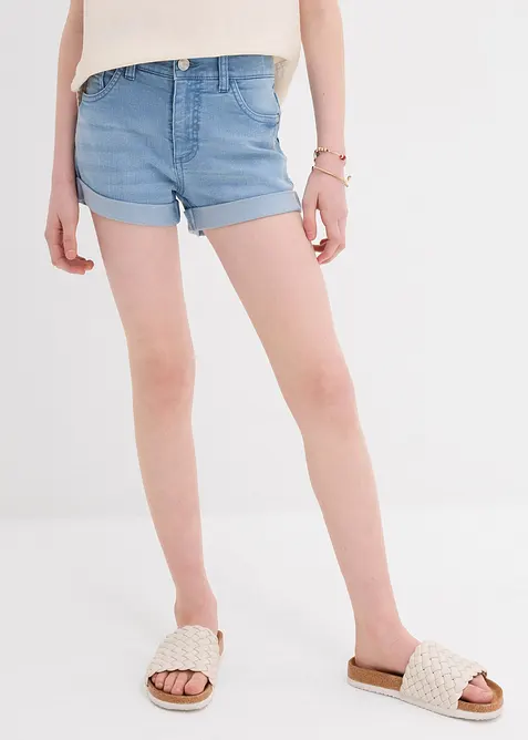Shorts di jeans, vita media, bonprix