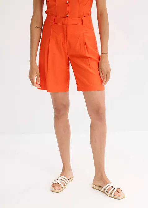 Shorts in misto lino leggero, bonprix