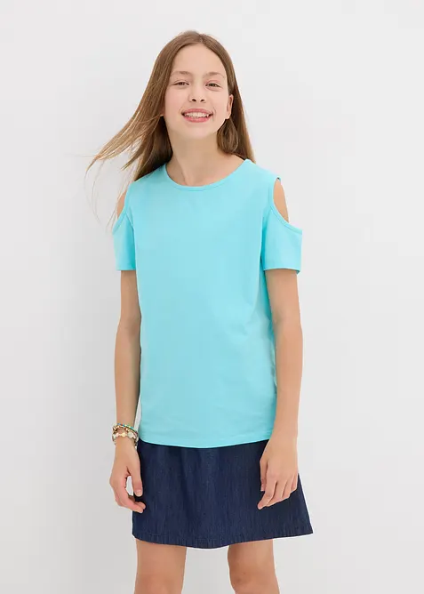 Maglia con cut-out in puro cotone biologico, bonprix