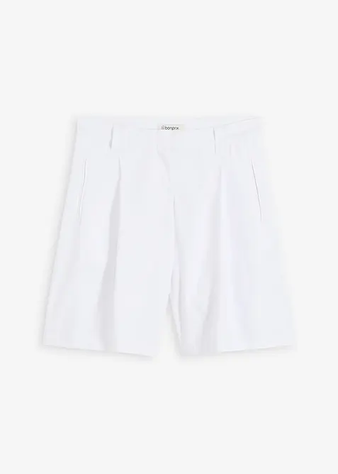 Shorts in misto lino leggero, bonprix