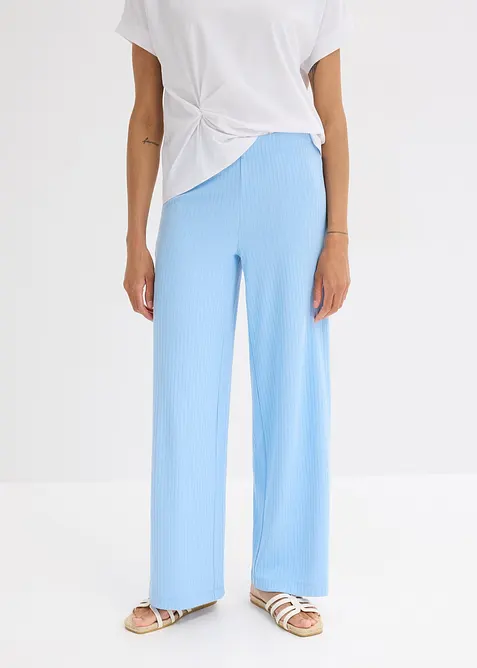Pantaloni a palazzo con cinta comoda, bonprix