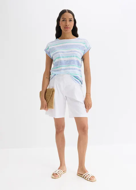 Shorts in misto lino leggero, bonprix