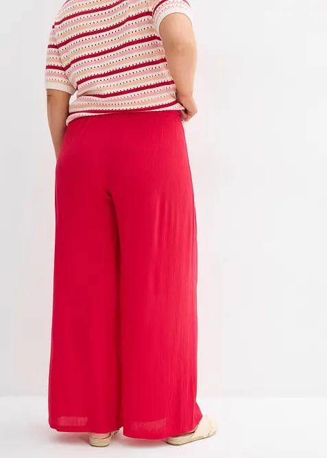 Pantaloni larghi in fine viscosa, bonprix