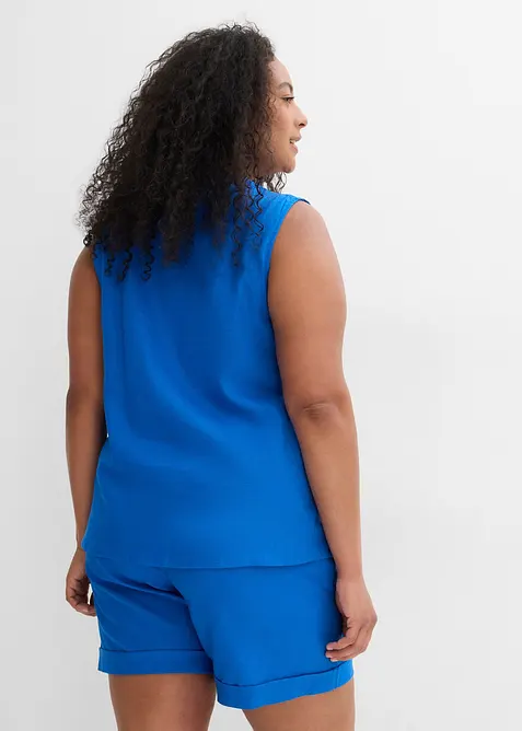 Top in misto lino fresco, bonprix