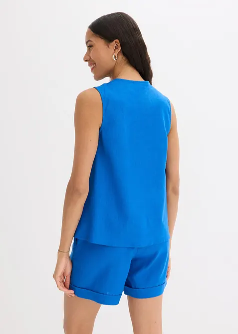 Top in misto lino fresco, bonprix