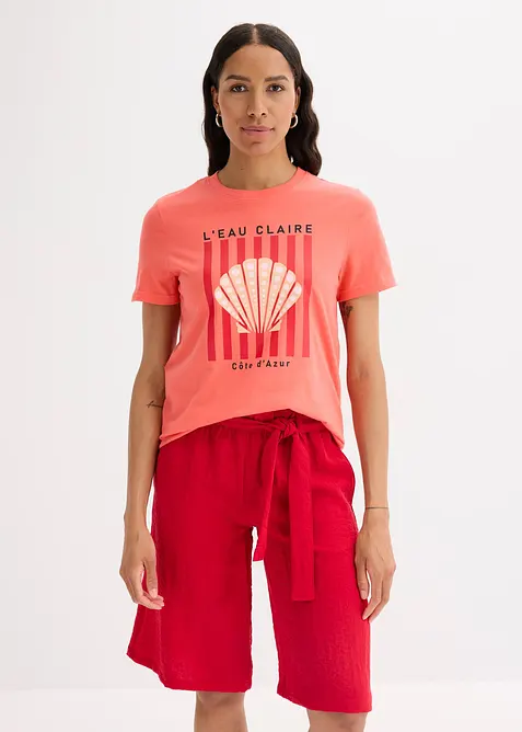 T-shirt in puro cotone, bonprix