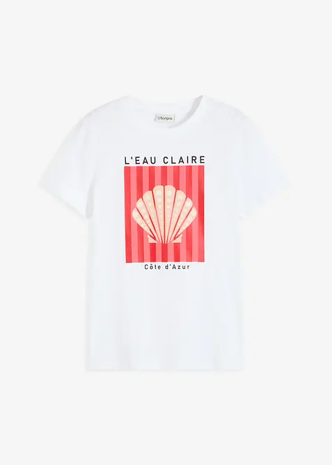 T-shirt in puro cotone, bonprix