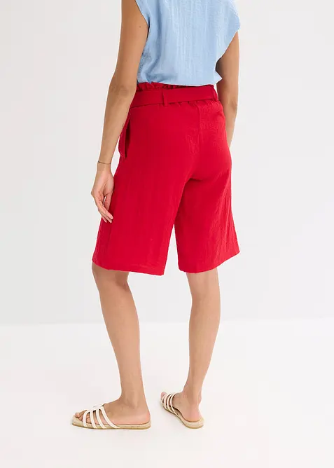 Bermuda con elastico in vita in misto viscosa fluente, bonprix