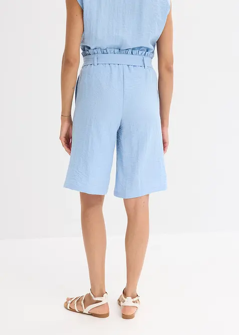 Bermuda con elastico in vita in misto viscosa fluente, bonprix