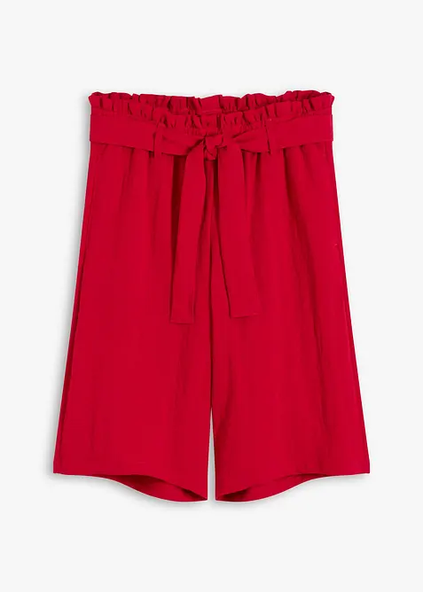 Bermuda con elastico in vita in misto viscosa fluente, bonprix