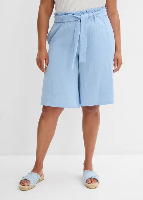 Bermuda con elastico in vita in misto viscosa fluente, bonprix