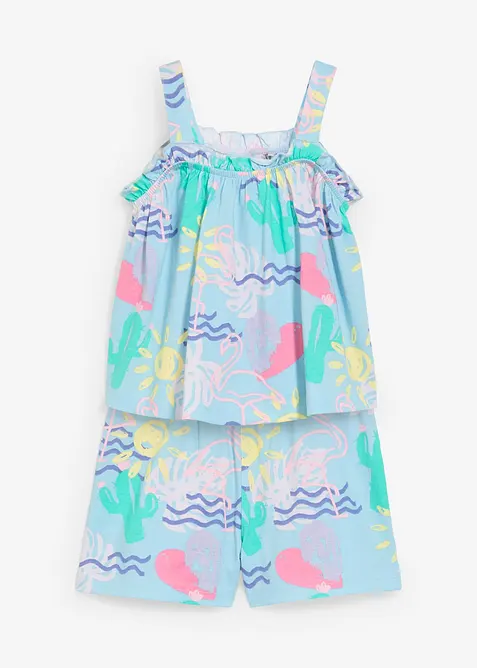 Top e pantaloni corti (set 2 pezzi) in puro cotone biologico, bonprix