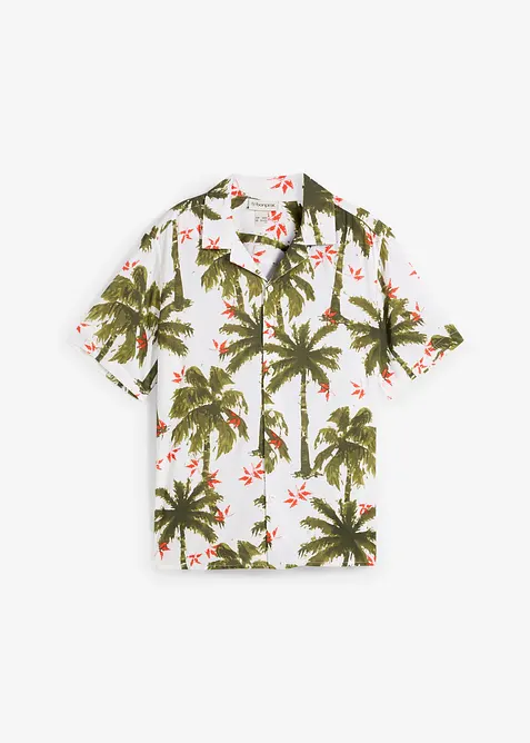 Camicia a maniche corte in viscosa, loose fit, bonprix