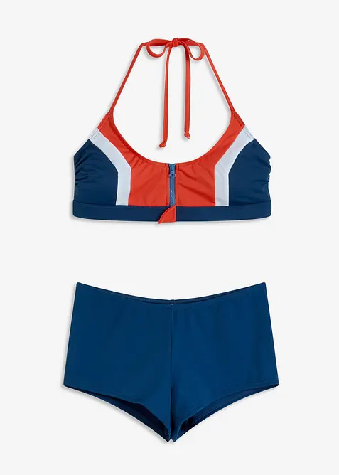 Bikini all'americana con zip (set 2 pezzi), bonprix