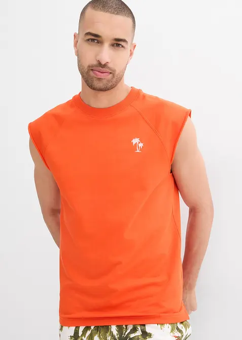 Felpa senza maniche in puro cotone, bonprix