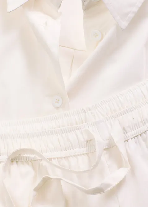 Pigiama estivo in tessuto di puro cotone, bonprix