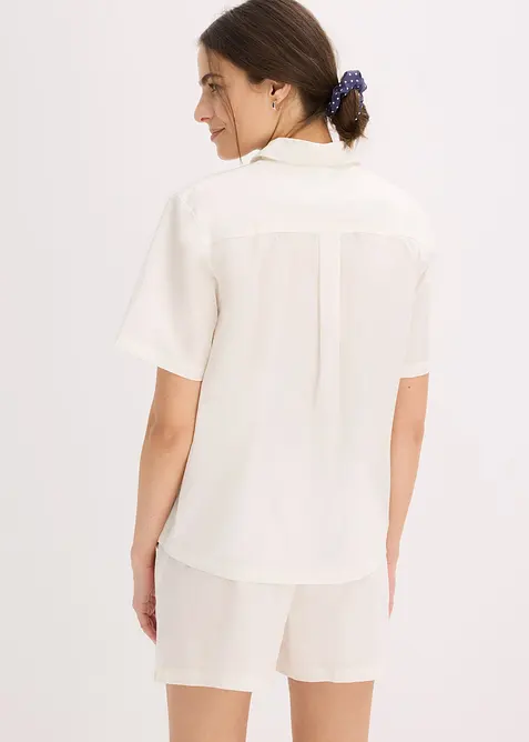 Pigiama estivo in tessuto di puro cotone, bonprix