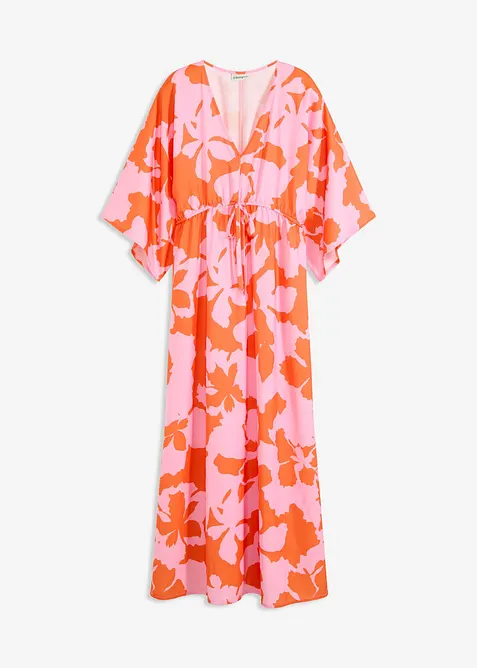 Abito lungo in satin fluente, bonprix