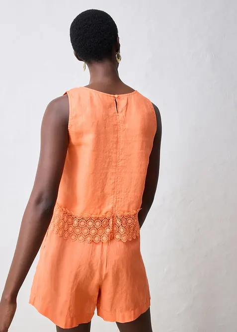 Top in puro lino, bonprix