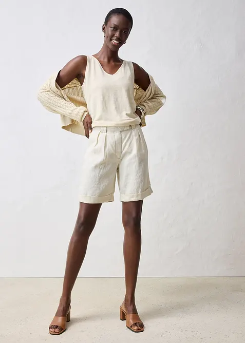 Bermuda in puro lino, bonprix