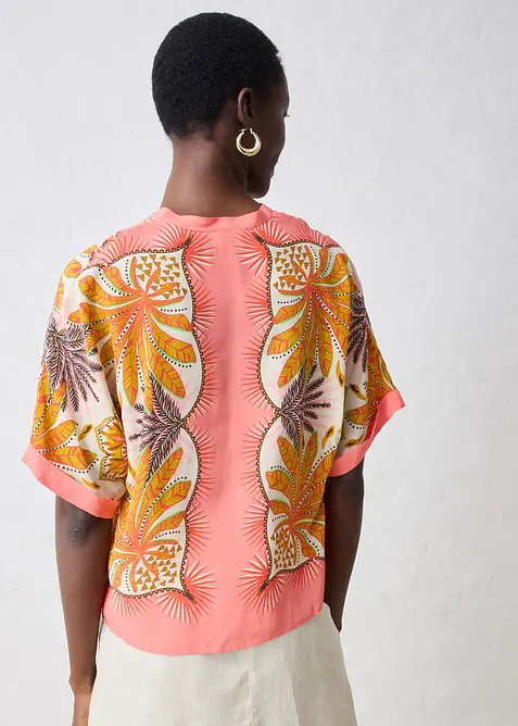 Tunica in fine misto seta, bonprix