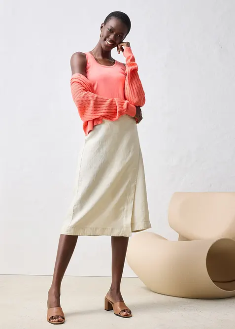 Canotta in misto seta, bonprix