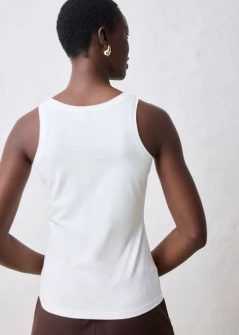 Canotta in misto seta, bonprix