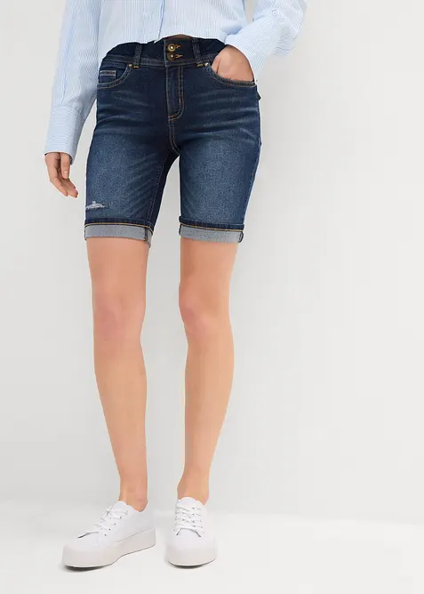Bermuda di jeans, vita media, bonprix