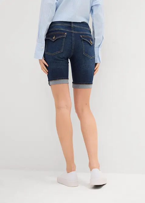 Bermuda di jeans, vita media, bonprix