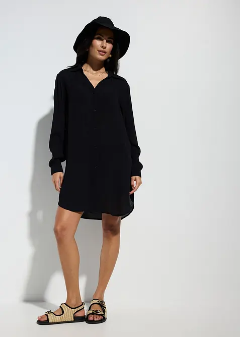 Blusa da mare lunga in viscosa fluente, bonprix