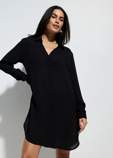 Blusa da mare lunga in viscosa fluente, bonprix