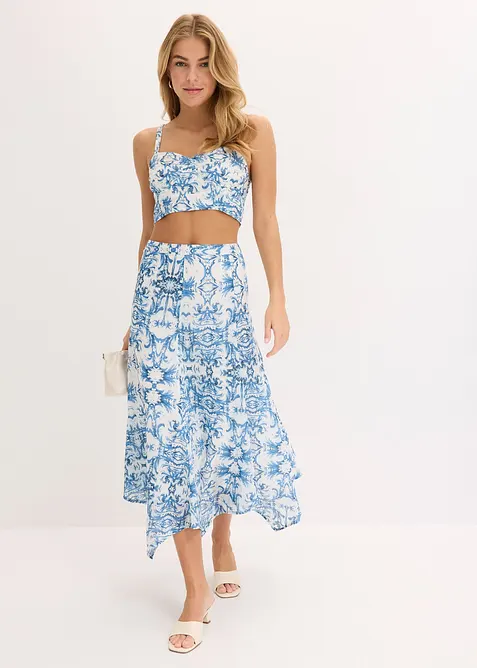 Gonna con orlo a punte, bonprix