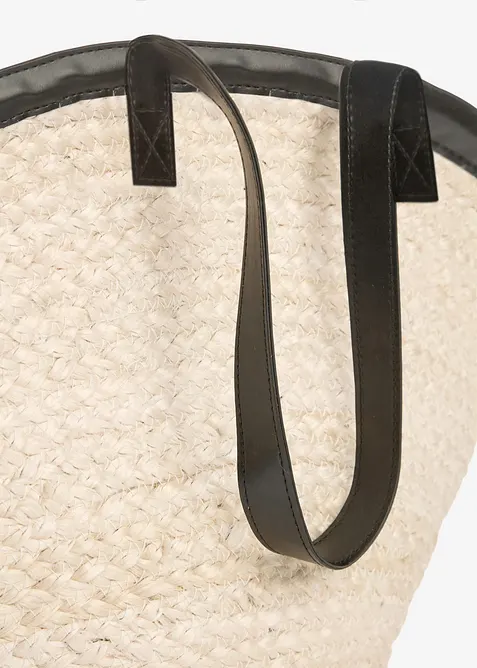 Borsa shopper di paglia, bonprix