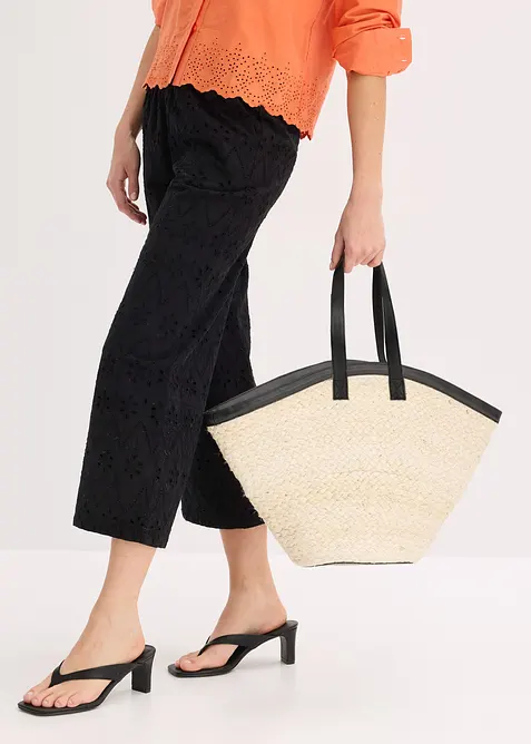 Borsa shopper di paglia, bonprix