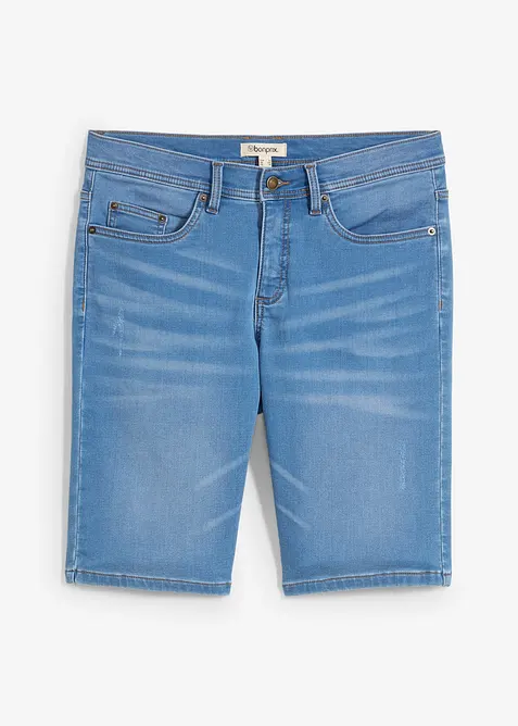 Bermuda di jeans in felpa con taglio comfort, regular fit, bonprix