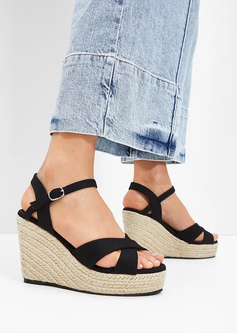 Sandali con zeppa, bonprix