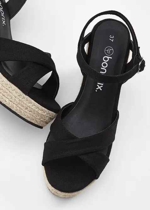 Sandali con zeppa, bonprix