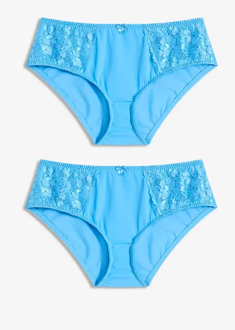 Slip alto con pizzo delicato (pacco da 2), bonprix