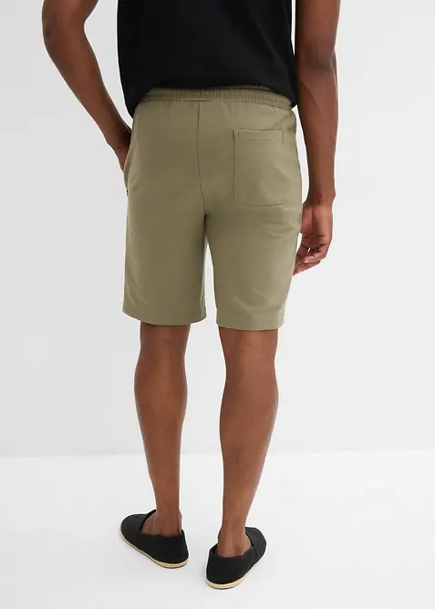 Bermuda in felpa con pratiche tasche zippate, bonprix